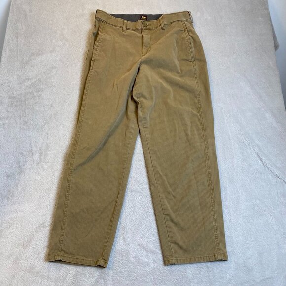 Lee Women's Pants Size 10 Medium Khaki Cotton Blend Straight-Leg - Picture 12 of 12